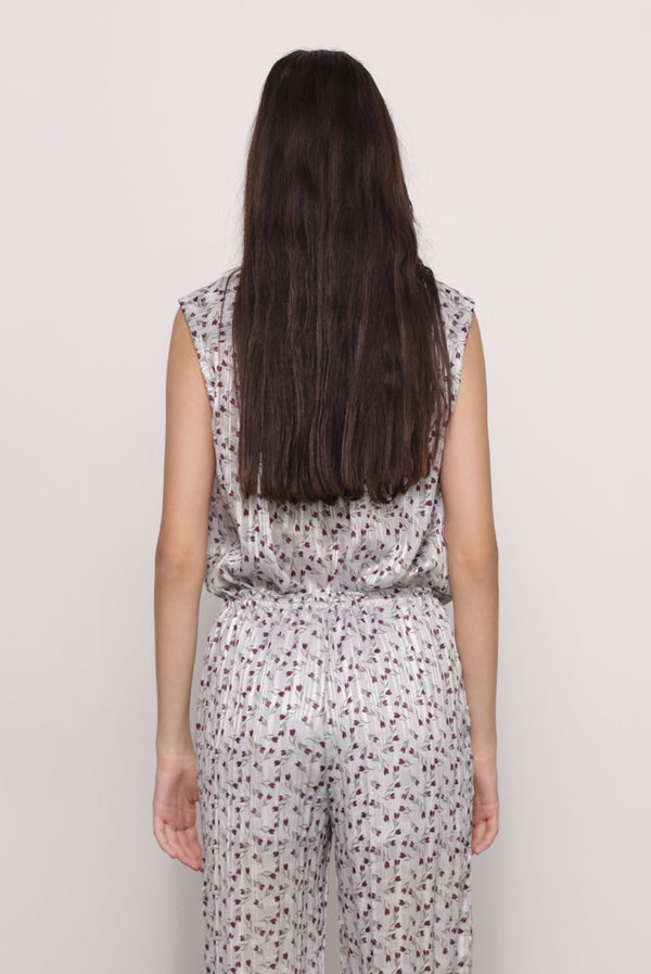 Sabina Musáyev ADAN TOP ALL ITEMS STERLING GREY PRINT