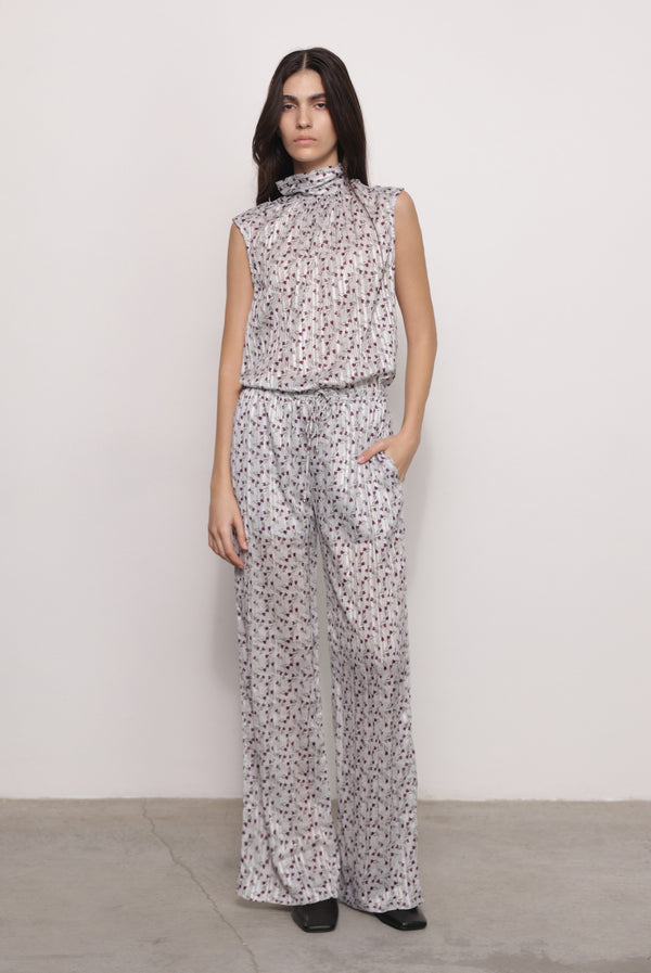 Sabina Musáyev ADAN TOP PRE FALL WINTER 25/26 STERLING GREY PRINT