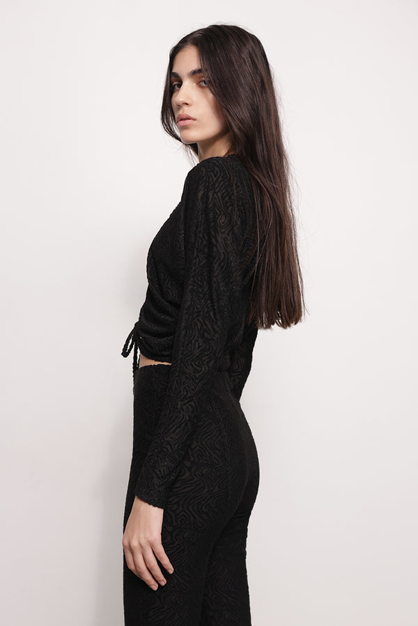 Sabina Musáyev ALARIC TOP PRE FALL WINTER 25/26 BLACK