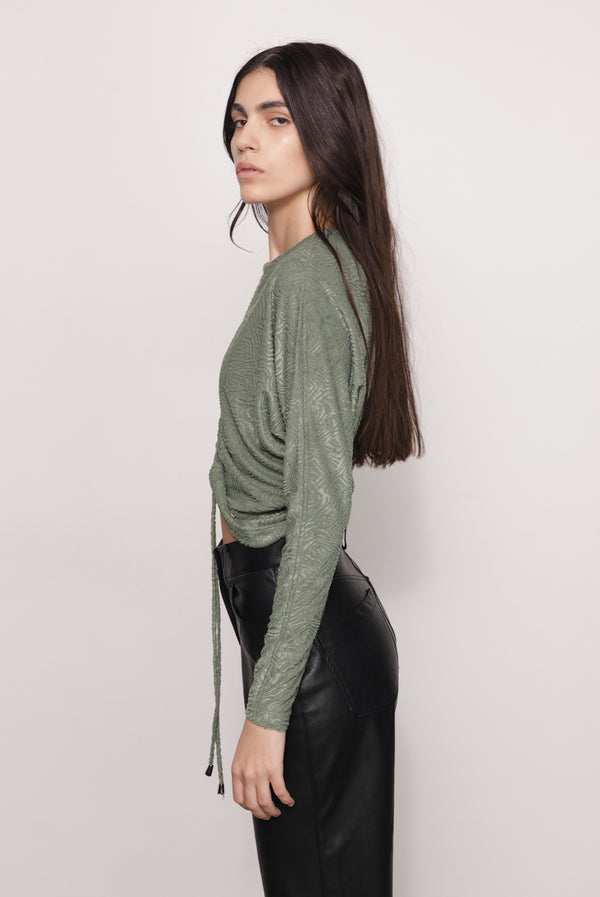 Sabina Musáyev ALARIC TOP PRE FALL WINTER 25/26 MATCHA
