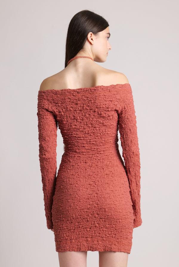 Sabina Musáyev ANASTASIA DRESS SOFT CASUAL RED CLAY