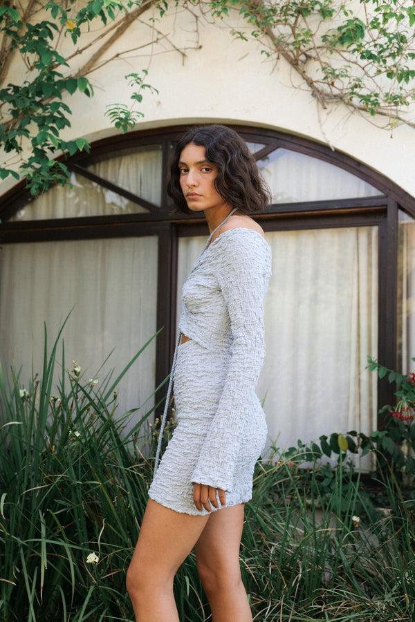 Sabina Musáyev ANASTASIA DRESS SOFT CASUAL SKY BLUE