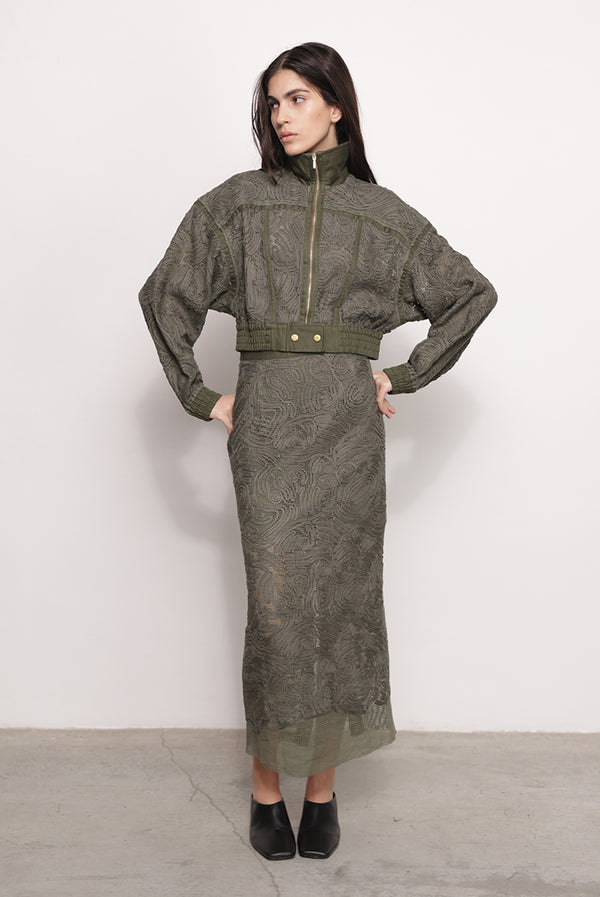 Sabina Musáyev ANDERSON JACKET ALL ITEMS OLIVE GREEN