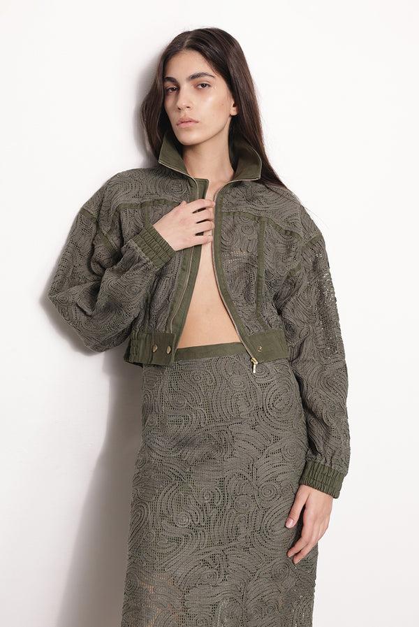 Sabina Musáyev ANDERSON JACKET ALL ITEMS OLIVE GREEN