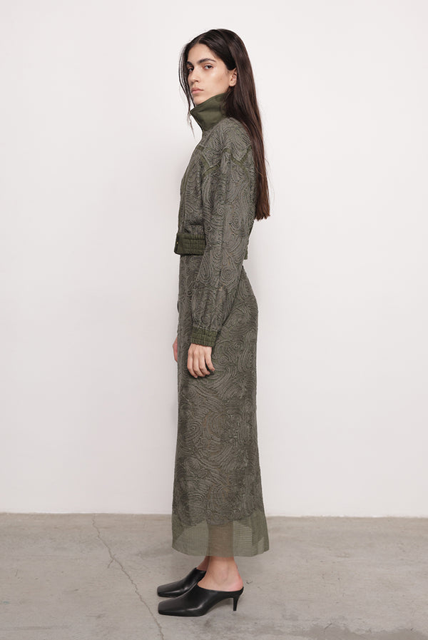 Sabina Musáyev ANDERSON JACKET PRE FALL WINTER 25/26 OLIVE GREEN