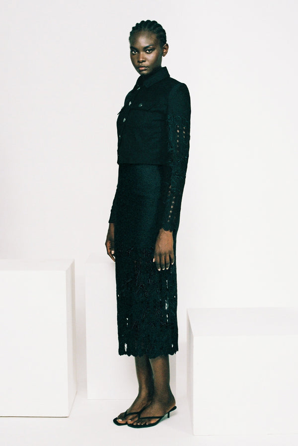 Sabina Musáyev ASPEN SKIRT PRE FALL WINTER 25/26 BLACK