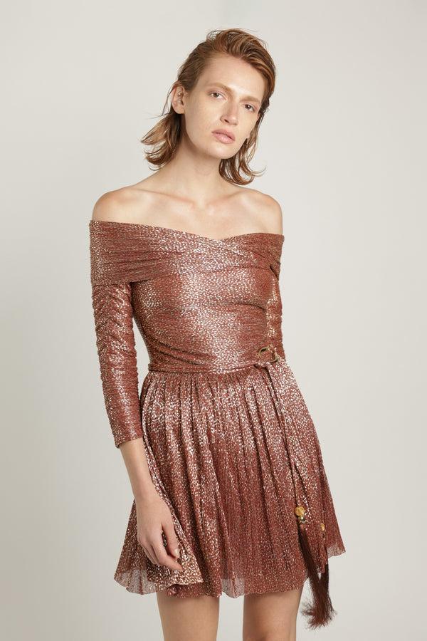Sabina Musáyev BALLERINA DRESS SUMMER SALE 50% OFF RUST