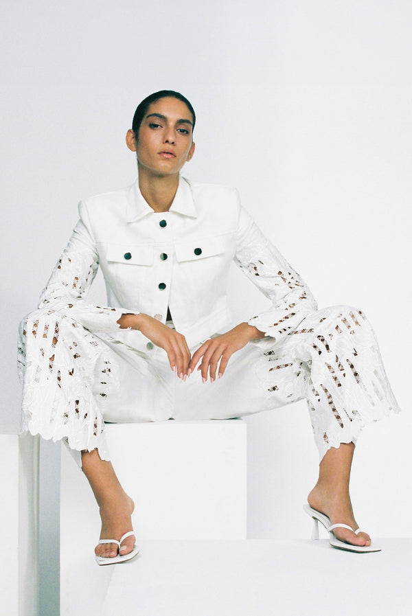 Sabina Musáyev BENDER PANTS PRE FALL WINTER 25/26 OFF WHITE