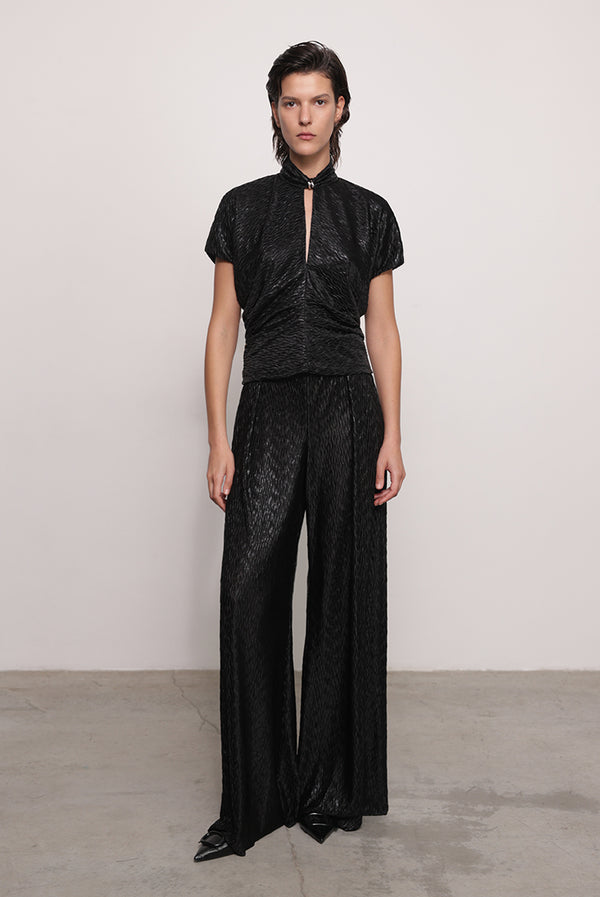 Sabina Musáyev BEVERLY TOP PRE FALL WINTER 25/26 BLACK