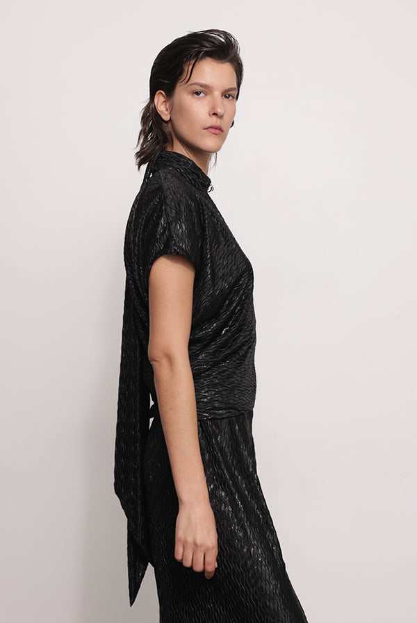 Sabina Musáyev BEVERLY TOP PRE FALL WINTER 25/26 BLACK