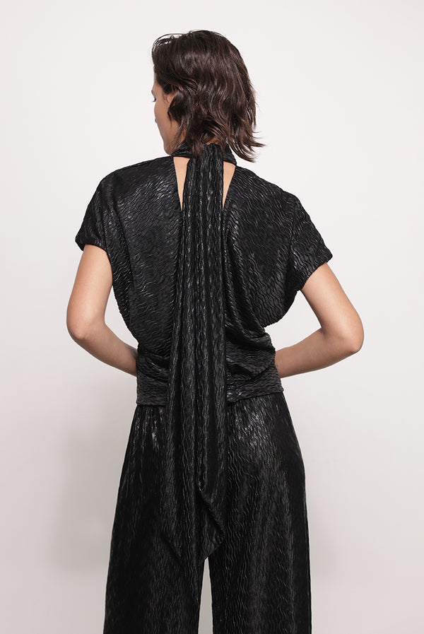 Sabina Musáyev BEVERLY TOP PRE FALL WINTER 25/26 BLACK