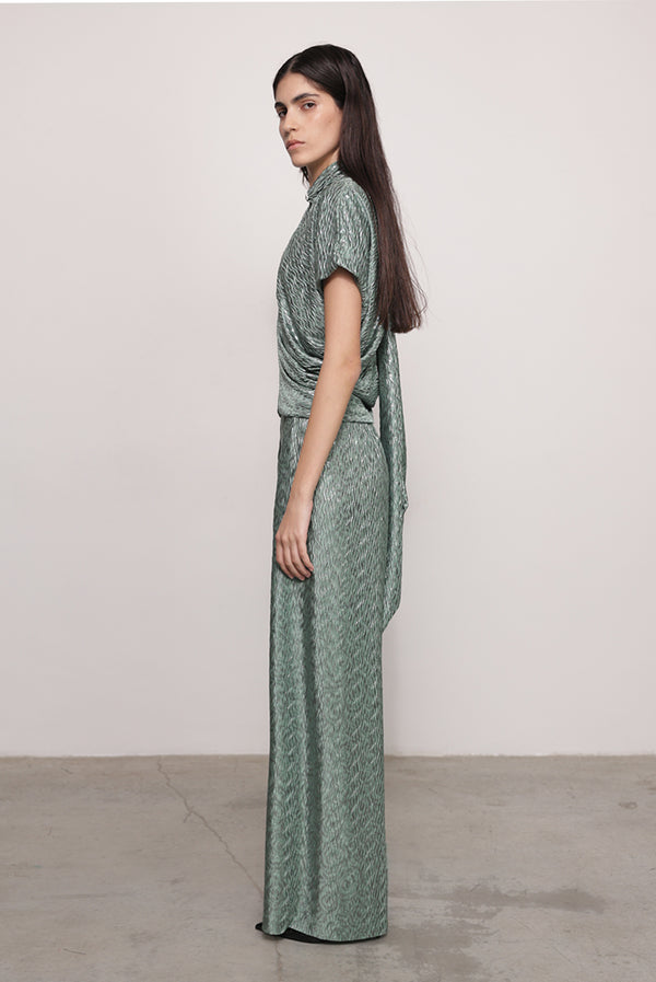 Sabina Musáyev BEVERLY TOP PRE FALL WINTER 25/26 SMOKED SAGE