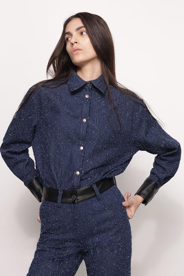 Sabina Musáyev BROOKE JACKET PRE FALL WINTER 25/26 DARK BLUE