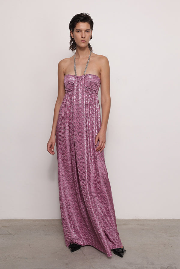 sabina musáyev BRUNA DRESS PRE FALL WINTER 25/26 MAUVE