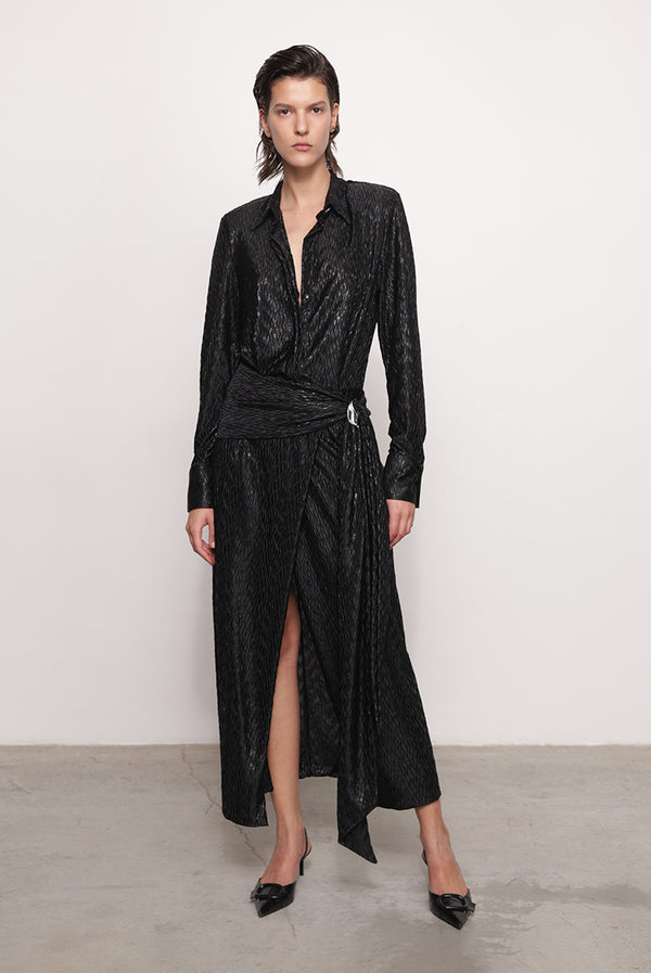 sabina musáyev CARLEY DRESS PRE FALL WINTER 25/26 BLACK