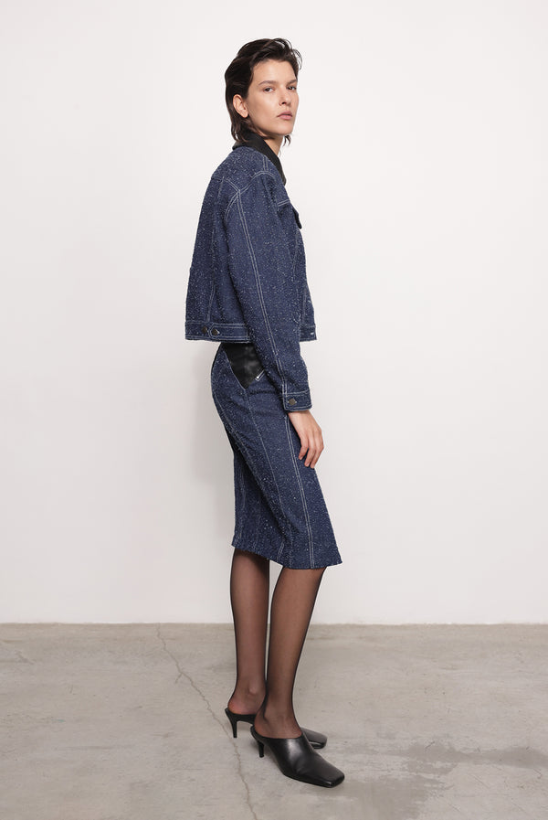 Sabina Musáyev CHERIN SKIRT PRE FALL WINTER 25/26 DARK BLUE
