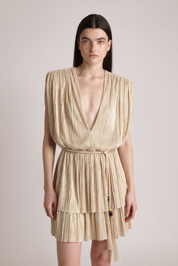 sabina musáyev DALIT DRESS SUMMER SALE 50% OFF SANDSTONE