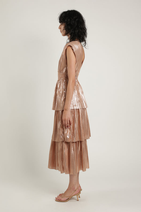 Sabina Musáyev DAVINA DRESS SUMMER SALE 50% OFF ROSE GOLD