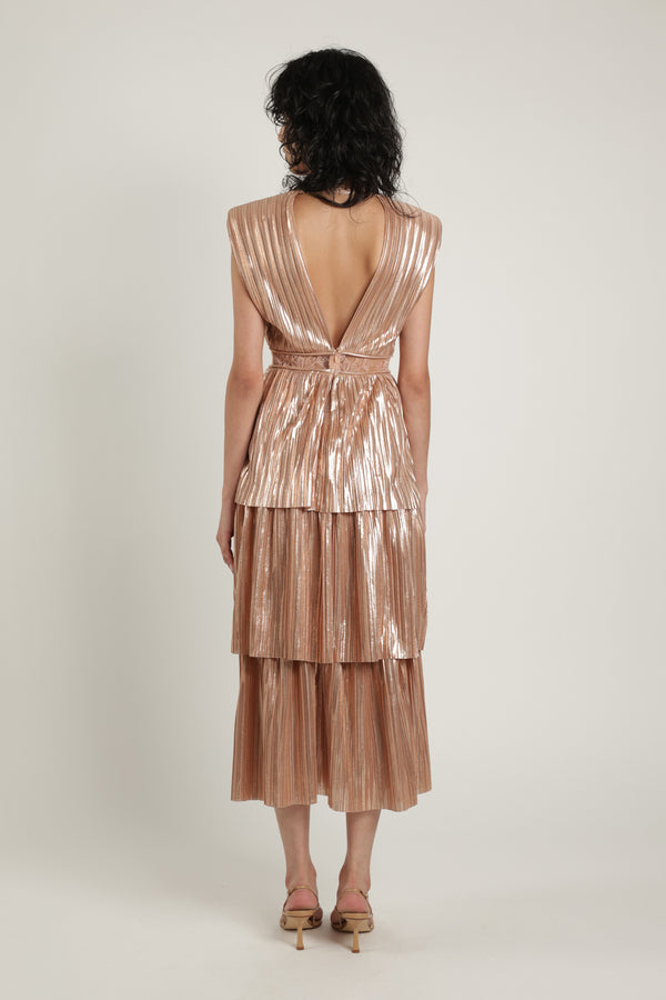 Sabina Musáyev DAVINA DRESS SUMMER SALE 50% OFF ROSE GOLD
