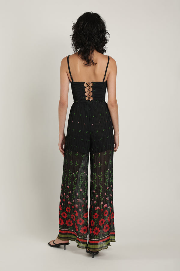 Sabina Musáyev ELIN JUMPSUIT SUMMER SALE 50% OFF BLACK PRINT