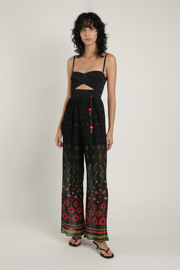 sabina musáyev ELIN JUMPSUIT SUMMER SALE 50% OFF BLACK PRINT