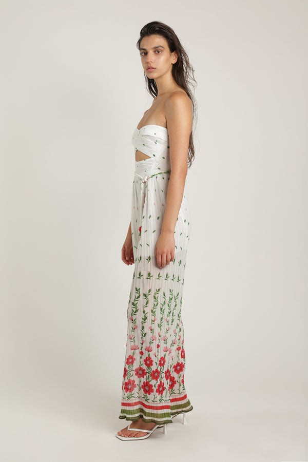 Sabina Musáyev ELIN JUMPSUIT SUMMER SALE 50% OFF WHITE PRINT