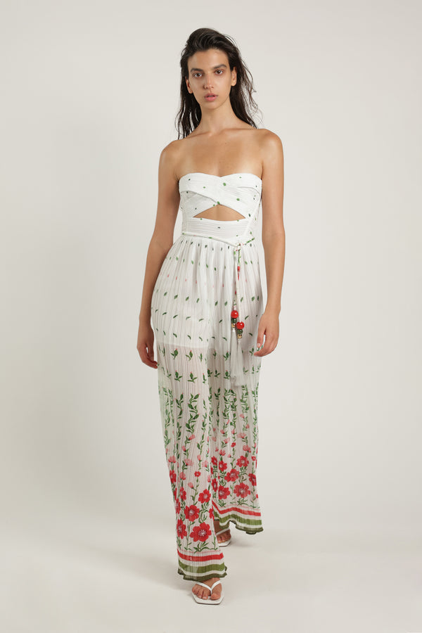 sabina musáyev ELIN JUMPSUIT SUMMER SALE 50% OFF WHITE PRINT
