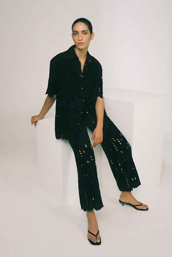 Sabina Musáyev EMILIO TOP PRE FALL WINTER 25/26 BLACK