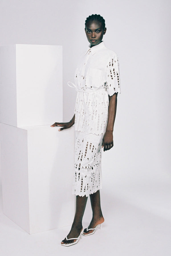 Sabina Musáyev EMILIO TOP PRE FALL WINTER 25/26 OFF WHITE