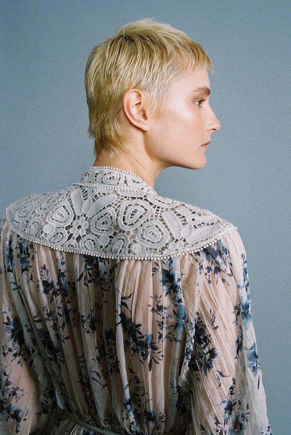 Sabina Musáyev EUPHORIA DRESS SOFT CASUAL WHITE PRINT