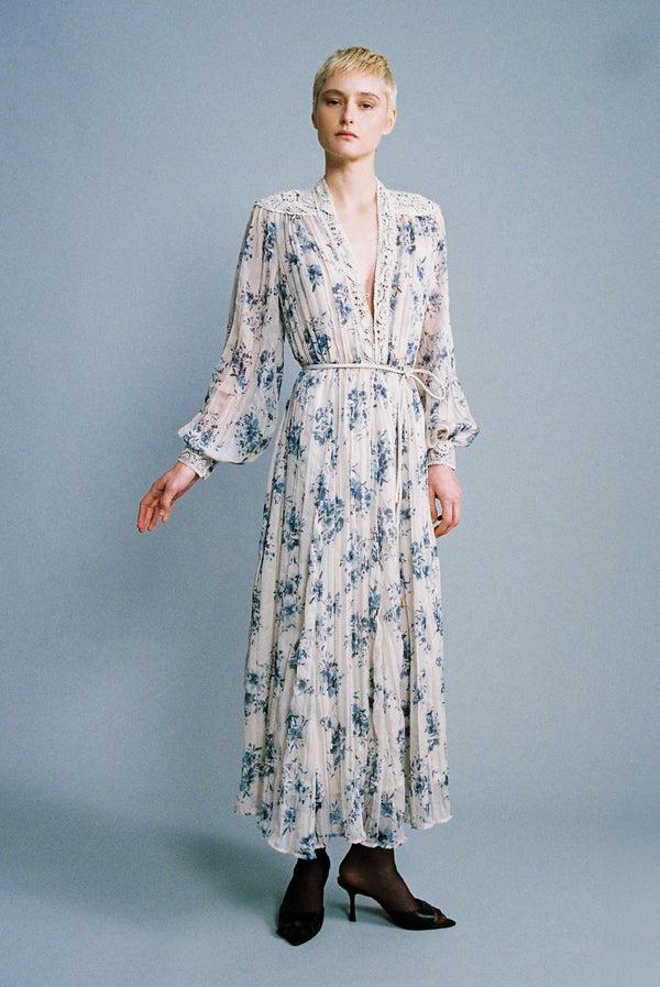 sabina musáyev EUPHORIA DRESS SOFT CASUAL WHITE PRINT