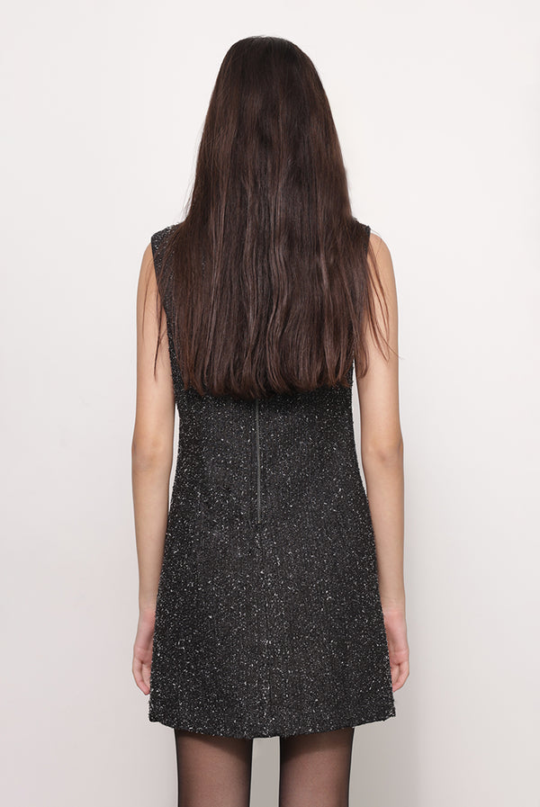 Sabina Musáyev GALLA DRESS PRE FALL WINTER 25/26 BLACK