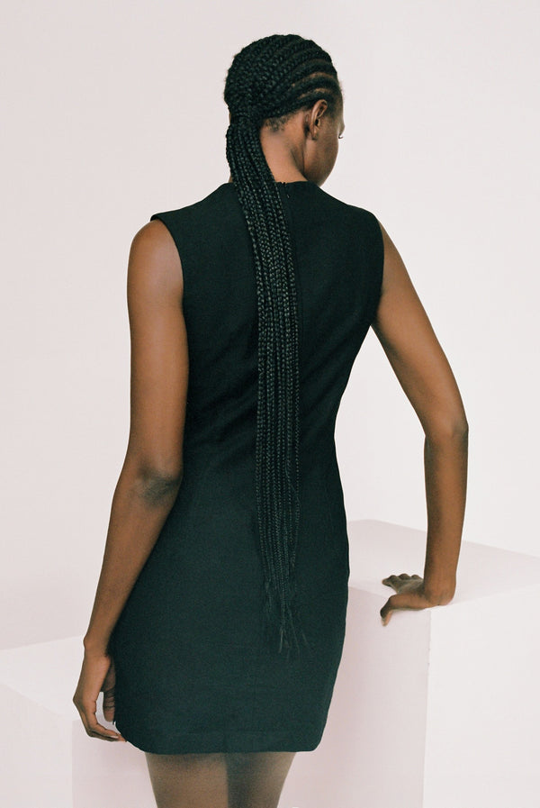 Sabina Musáyev GEORGIA DRESS PRE FALL WINTER 25/26 BLACK