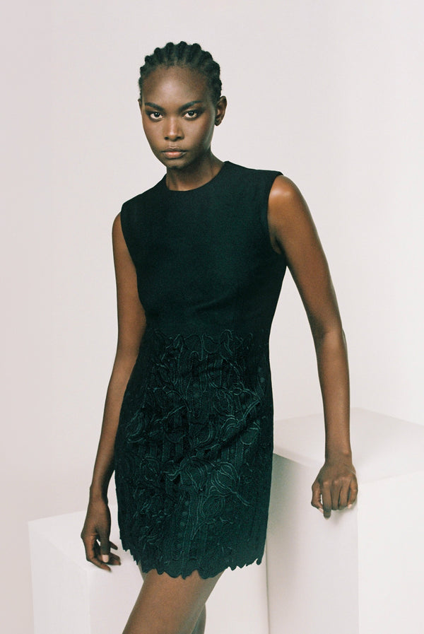 sabina musáyev GEORGIA DRESS PRE FALL WINTER 25/26 BLACK