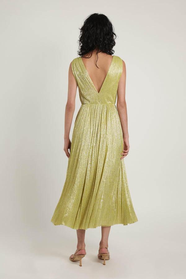 Sabina Musáyev GLORIOSA DRESS EVENING WEAR SUNNY LIME