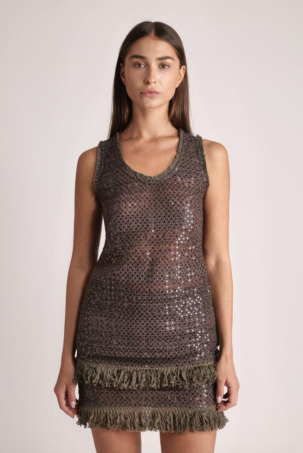 sabina musáyev HIRO TOP SUMMER SALE 50% OFF DARK BROWN