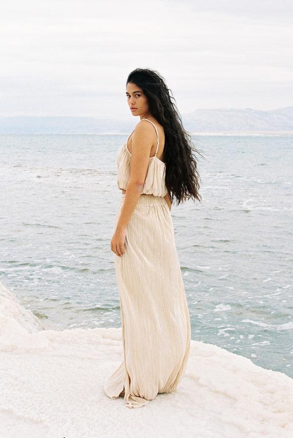 Sabina Musáyev ILANA TOP SUMMER SALE 50% OFF SANDSTONE