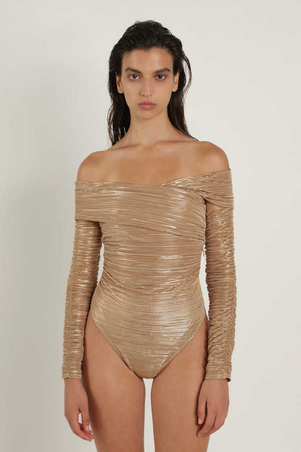 Sabina Musáyev IVAN BODYSUIT SUMMER SALE 50% OFF PECAN