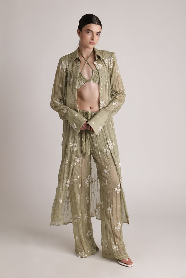 sabina musáyev JACE PANTS SUMMER SALE 50% OFF MOSS GREEN