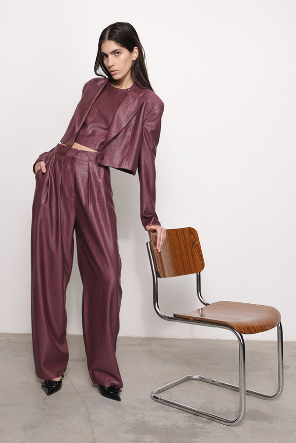 Sabina Musáyev JADEN PANTS PRE FALL WINTER 25/26 CHERRY