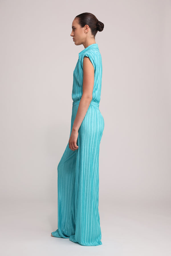 Sabina Musáyev JEREMIAH JUMPSUIT EVENING WEAR TURQUOISE