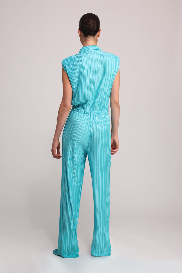 Sabina Musáyev JEREMIAH JUMPSUIT EVENING WEAR TURQUOISE
