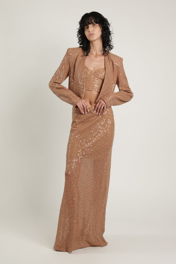 sabina musáyev JULIANA SKIRT SUMMER SALE 50% OFF PECAN