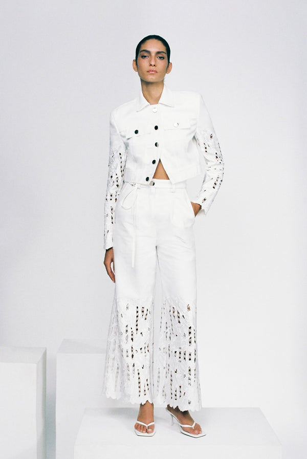 sabina musáyev KAYDEN JACKET PRE FALL WINTER 25/26 OFF WHITE