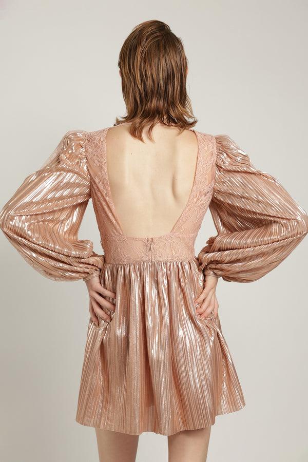 Sabina Musáyev LAUREL DRESS SUMMER SALE 50% OFF ROSE GOLD