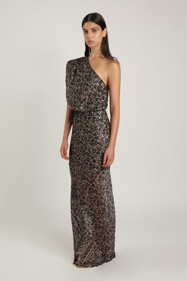 Sabina Musáyev LILACH SKIRT SOFT CASUAL BLACK PRINT