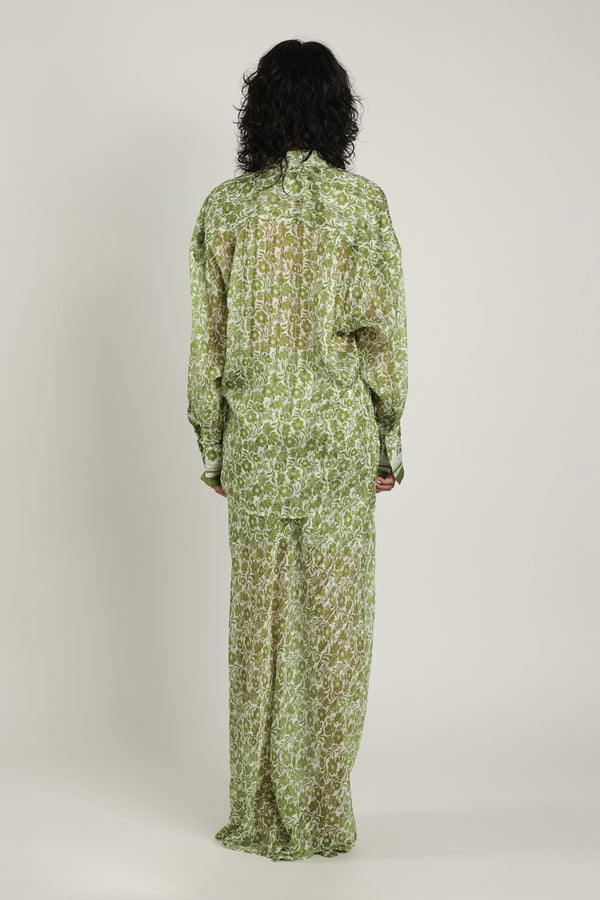 Sabina Musáyev LILACH SKIRT SUMMER SALE 50% OFF GREEN PRINT