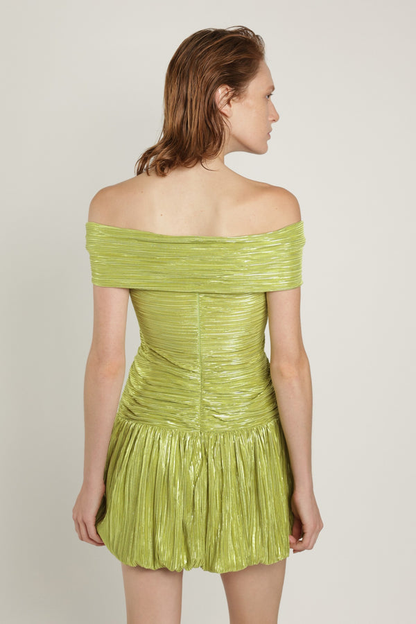 Sabina Musáyev LILIUM DRESS EVENING WEAR LIME GREEN