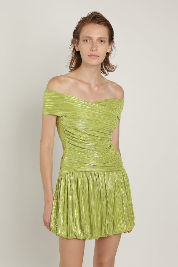 sabina musáyev LILIUM DRESS EVENING WEAR LIME GREEN