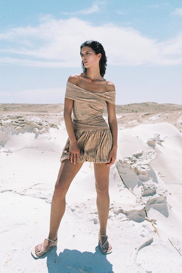 Sabina Musáyev LILIUM DRESS SUMMER SALE 50% OFF PECAN